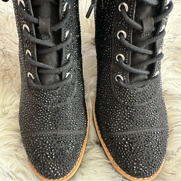 INC Rhinestone Almond Toe Mid-Calf Boots - Picture 3 of 15